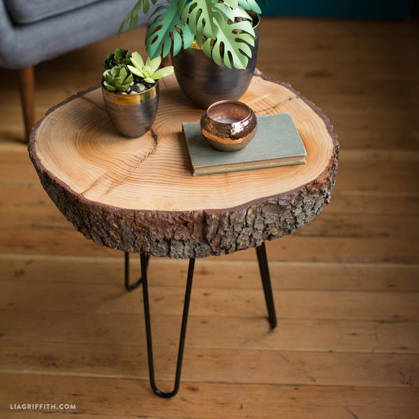 Very Easy Wood Slice DIY Table Very Easy Wood Slice DIY Table