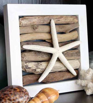 Nautical Starfish Driftwood Art 