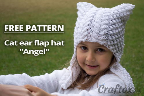 Cat Ear Hat Angel Cat Ear Hat "Angel"