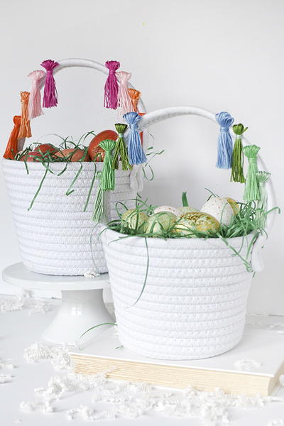 DIY Tassel Easter Basket DIY Tassel Easter Basket
