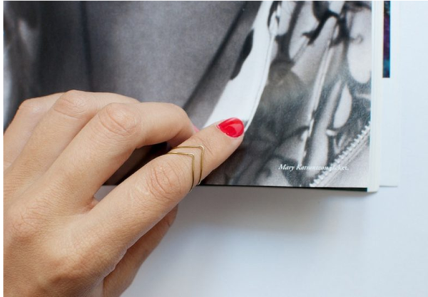 DIY Gold Chevron Ring DIY Gold Chevron Ring