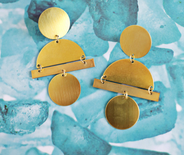 DIY Geometric Earrings DIY Geometric Earrings