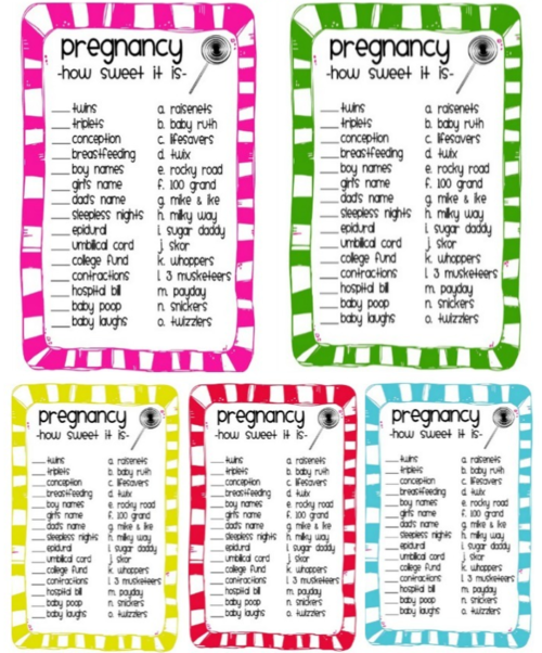 Awfully Sweet Baby Shower Game Awfully Sweet Baby Shower Game