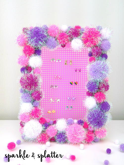 Pom Pom Earring Holder Pom Pom Earring Holder