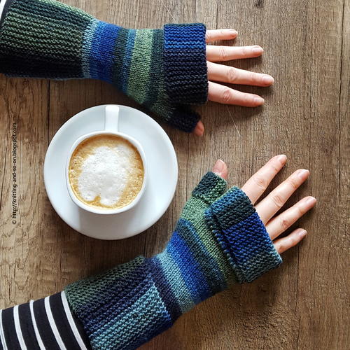 Parisian Cafe Fingerless Gloves Parisian Cafe Fingerless Gloves