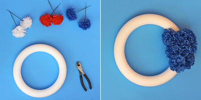 How To Make A Red White Blue Wreath How To Make A Red, White & Blue Wreath