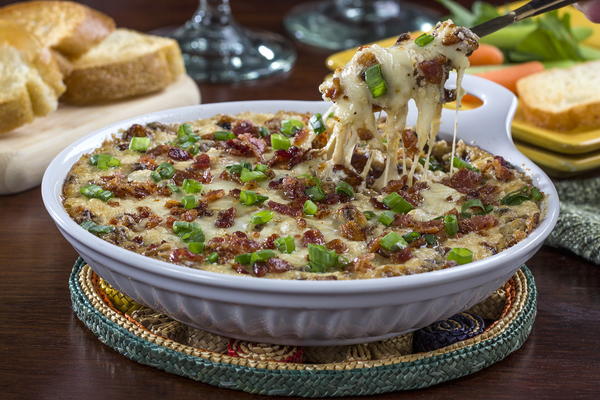 Caramelized Onion and Bacon Dip