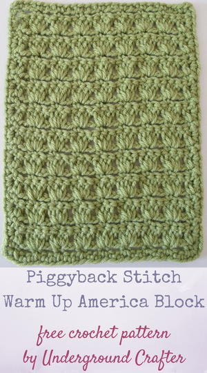 Piggyback Stitch Warm Up America Block