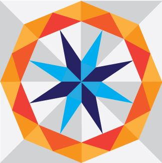 Mercury Star Paper Piecing Block Mercury Star Paper Piecing Block