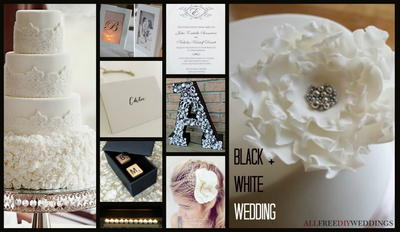 Wedding Color Combinations: Black and White