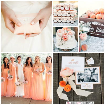 Spring Wedding Colors: Peach Spring Wedding Colors: Peach