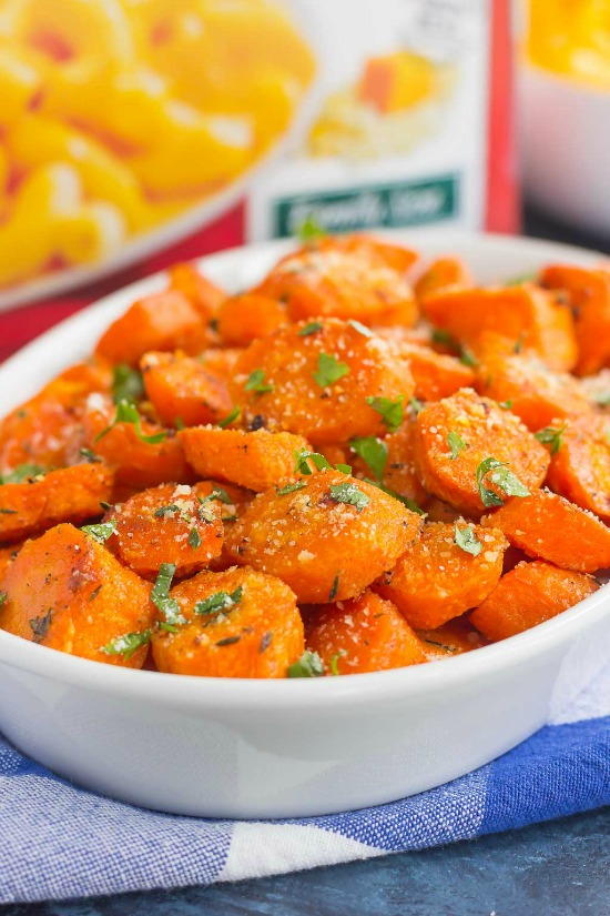 Parmesan Honey Roasted Carrots | FaveSouthernRecipes.com