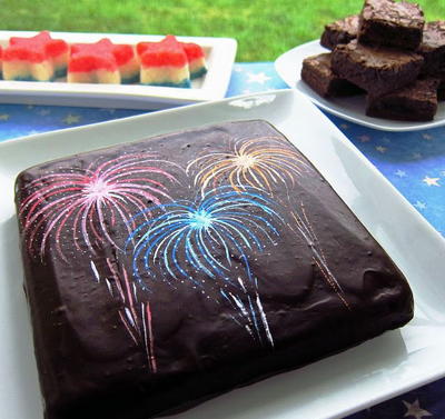 Firework Brownies Firework Brownies