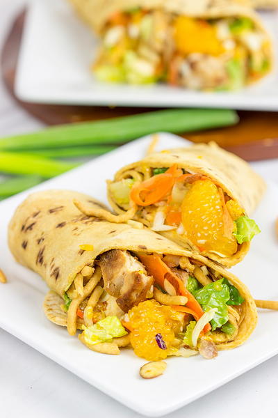 Mandarin Chicken Salad Wraps Mandarin Chicken Salad Wraps