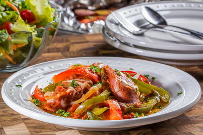 Sausage, Peppers, & Onion Foil Packets