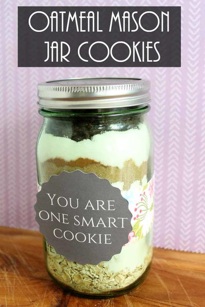 Oatmeal Mason Jar Cookies Oatmeal Mason Jar Cookies