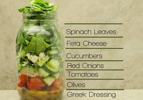 How to Make Greek Salad in a Jar How to Make Greek Salad in a Jar