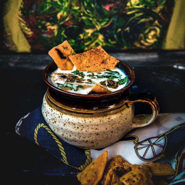 Chickpea Pancake Raita Chickpea Pancake Raita