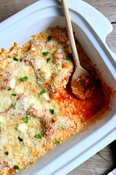 Slow Cooker Chicken Parmesan Casserole Slow Cooker Chicken Parmesan Casserole
