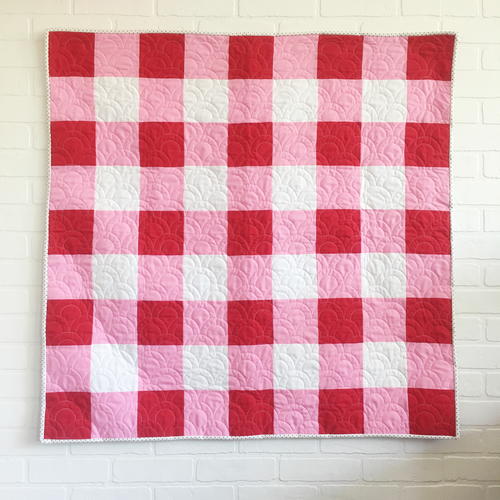Vintage Gingham Baby Quilt Vintage Gingham Baby Quilt