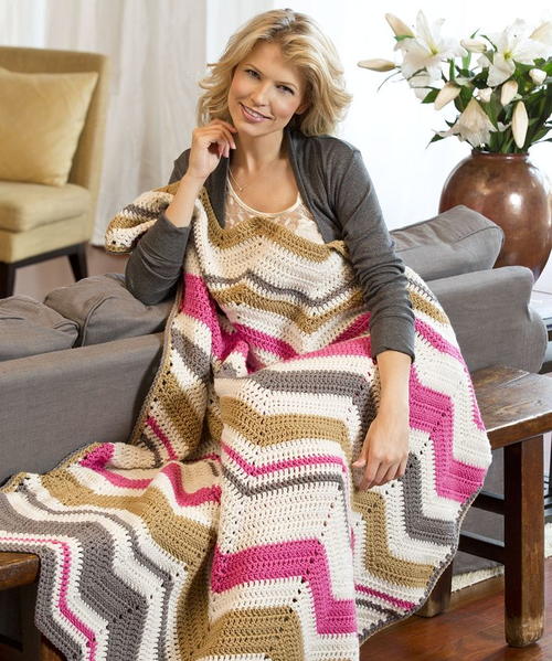 Modern Crochet Ripple Pattern Modern Crochet Ripple Pattern