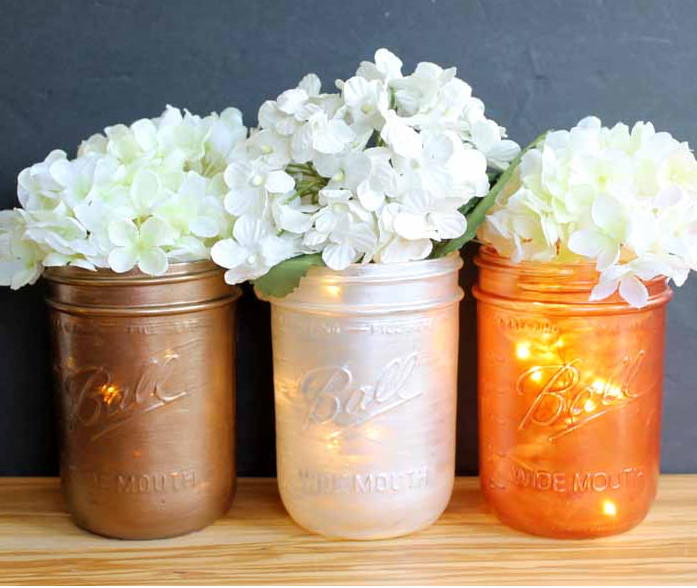 DIY Mason Jar Centerpieces