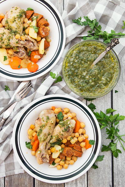 Spanish Chicken and Chickpea Stew