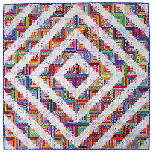Barn Raised Log Cabin Quilt Favequilts Com