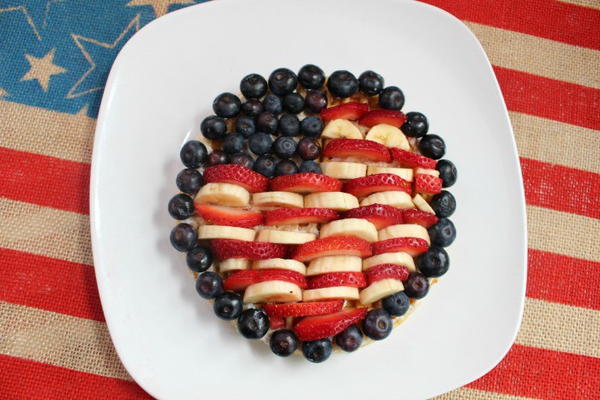 USA Flag Waffles USA Flag Waffles