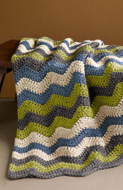 Manly Ripple Afghan