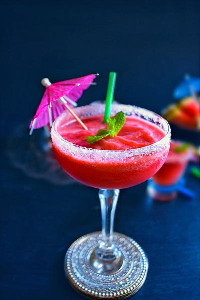 Watermelon Vodka Slushie Watermelon Vodka Slushie