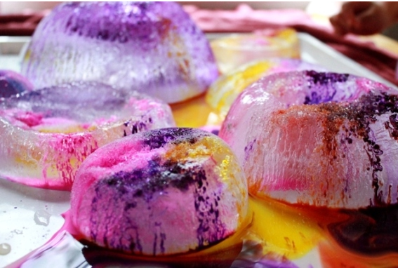 Color Surge Salt and Ice Experiment Color Surge Salt and Ice Experiment