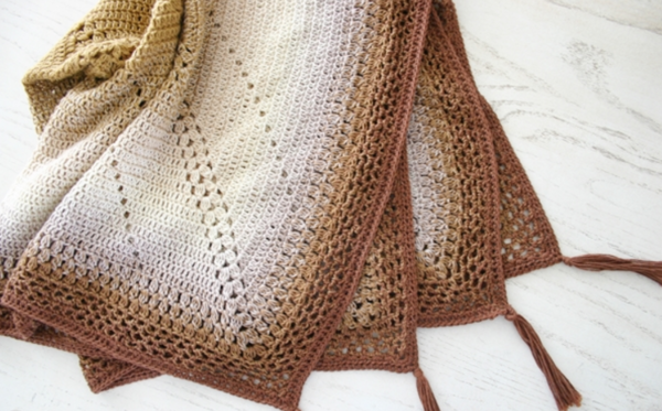 Caramel Whirl Easy Crochet Blanket Caramel Whirl Easy Crochet Blanket