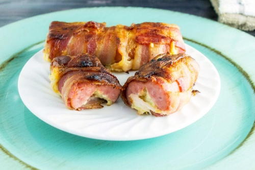 Kielbasa Bacon Bombs Kielbasa Bacon Bombs