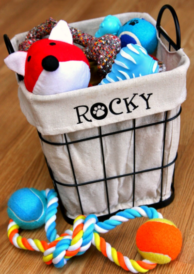 Sit Stay Play Dog Toy Bin Sit Stay Play Dog Toy Bin