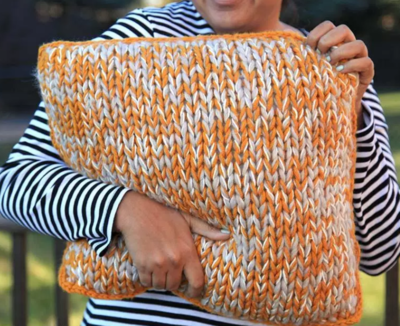 Chunky Knit DIY Pillow