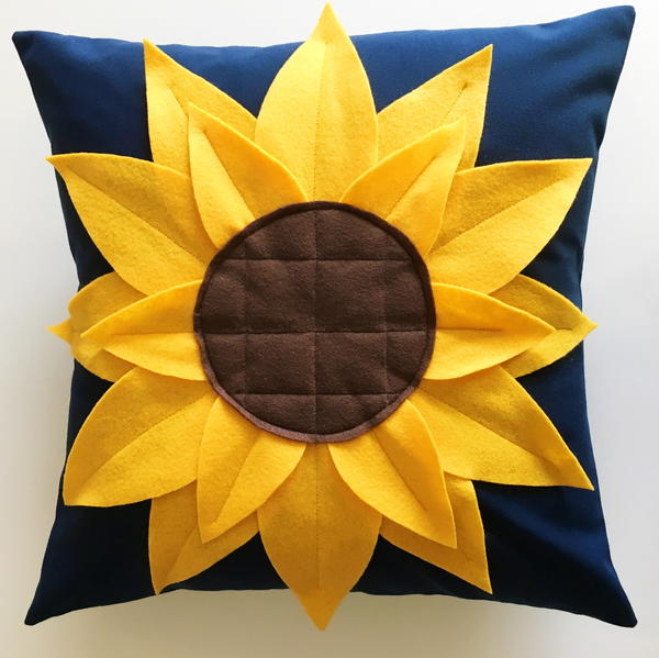 One Hour Sunflower Pillow One Hour Sunflower Pillow