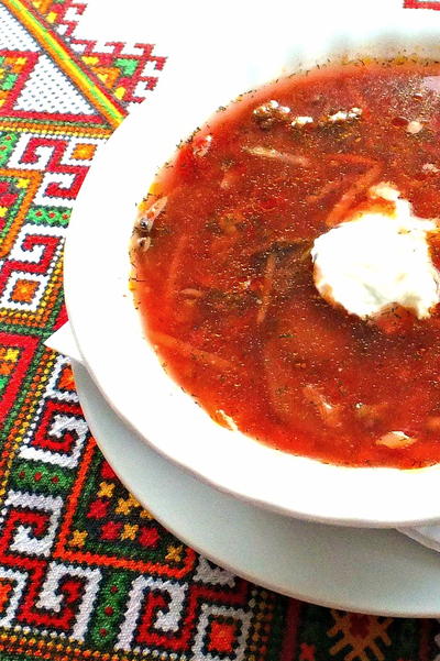 Ukrainian Shortcut Borscht Recipe Ukrainian Shortcut Borscht Recipe