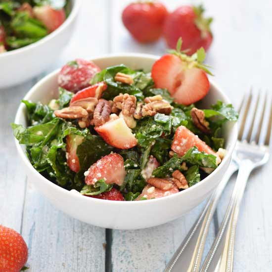 Kale and Strawberry Salad Kale and Strawberry Salad