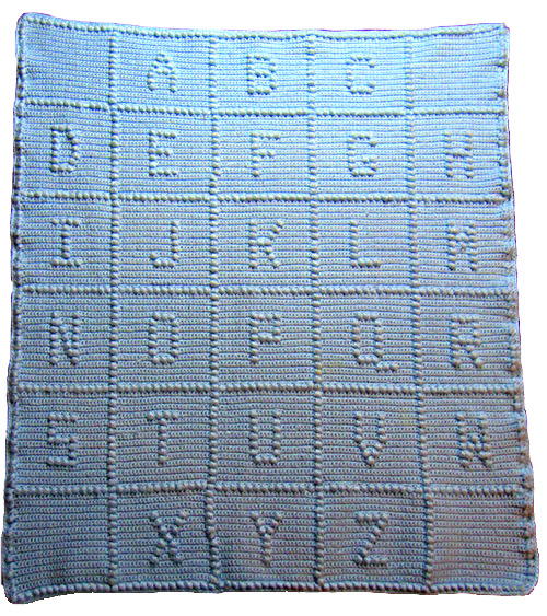 Bobble Stitch Alphabet Chart