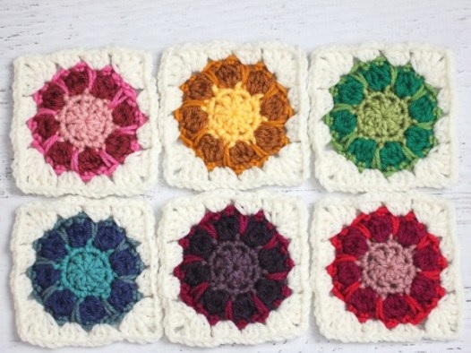 Kaleidoscope Granny Square Pattern