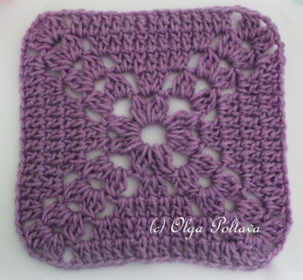 Lacy Lavender Granny Square Pattern Lacy Lavender Granny Square Pattern
