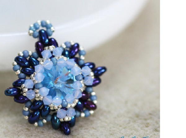 Blue Iris Pendant Blue Iris Pendant