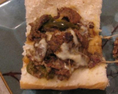 Slow Cooker Philly Cheese Steak Sandwich Slow Cooker Philly Cheese Steak Sandwich