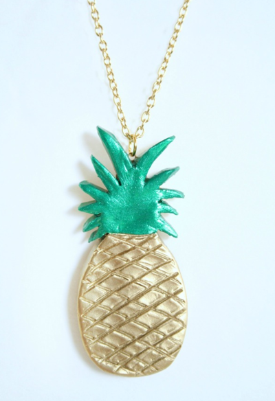 Gold DIY Pineapple Necklace Gold DIY Pineapple Necklace