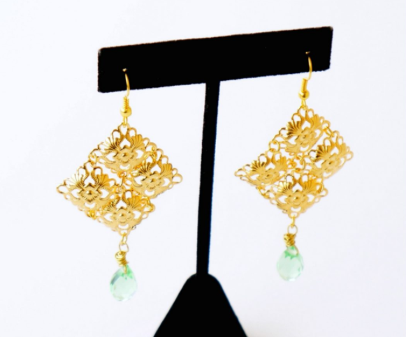Gold DIY Chandelier Earrings Gold DIY Chandelier Earrings