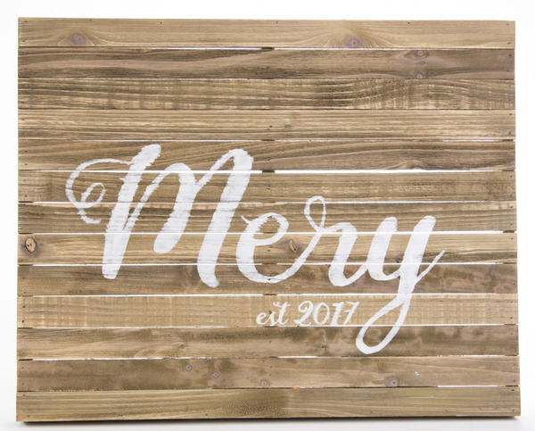 DIY Stenciled Wood Plank Canvas DIY Stenciled Wood Plank Canvas