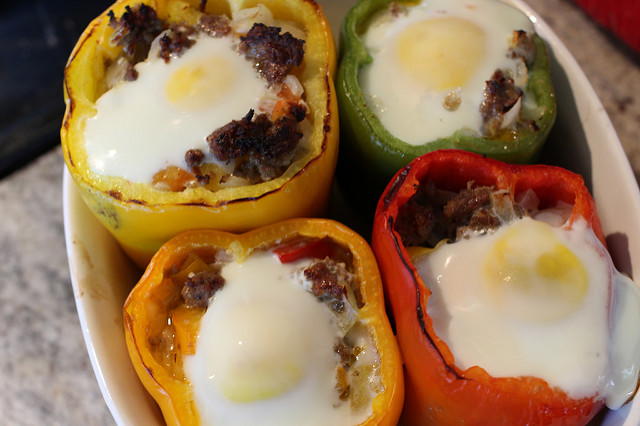 Sausage Stuffed Breakfast Peppers Sausage Stuffed Breakfast Peppers