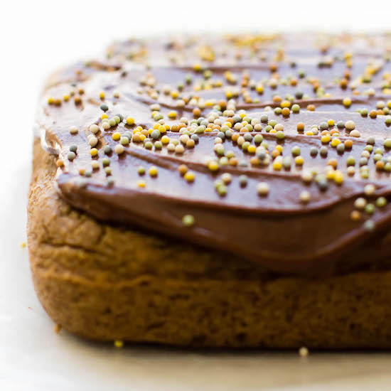 Healthy Vanilla Cake with Chocolate Fudge Frosting Healthy Vanilla Cake with Chocolate Fudge Frosting