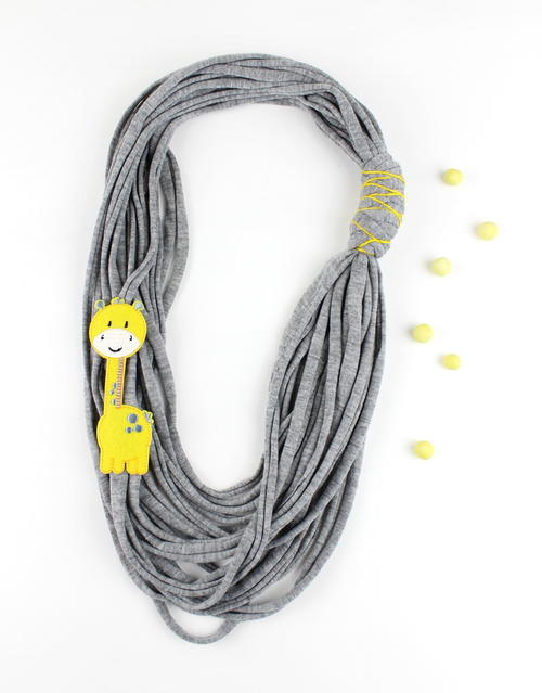 No Sew Fabric Necklace No Sew Fabric Necklace